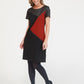 Zapara Asymmetrical Paneled Dress