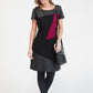 Zapara Asymmetrical Paneled Dress