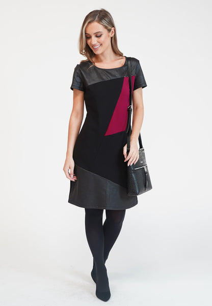 Zapara Asymmetrical Paneled Dress