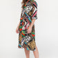 Zapara Chain Print Shirt Dress