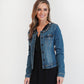 Jewel Trim Denim Jacket-1