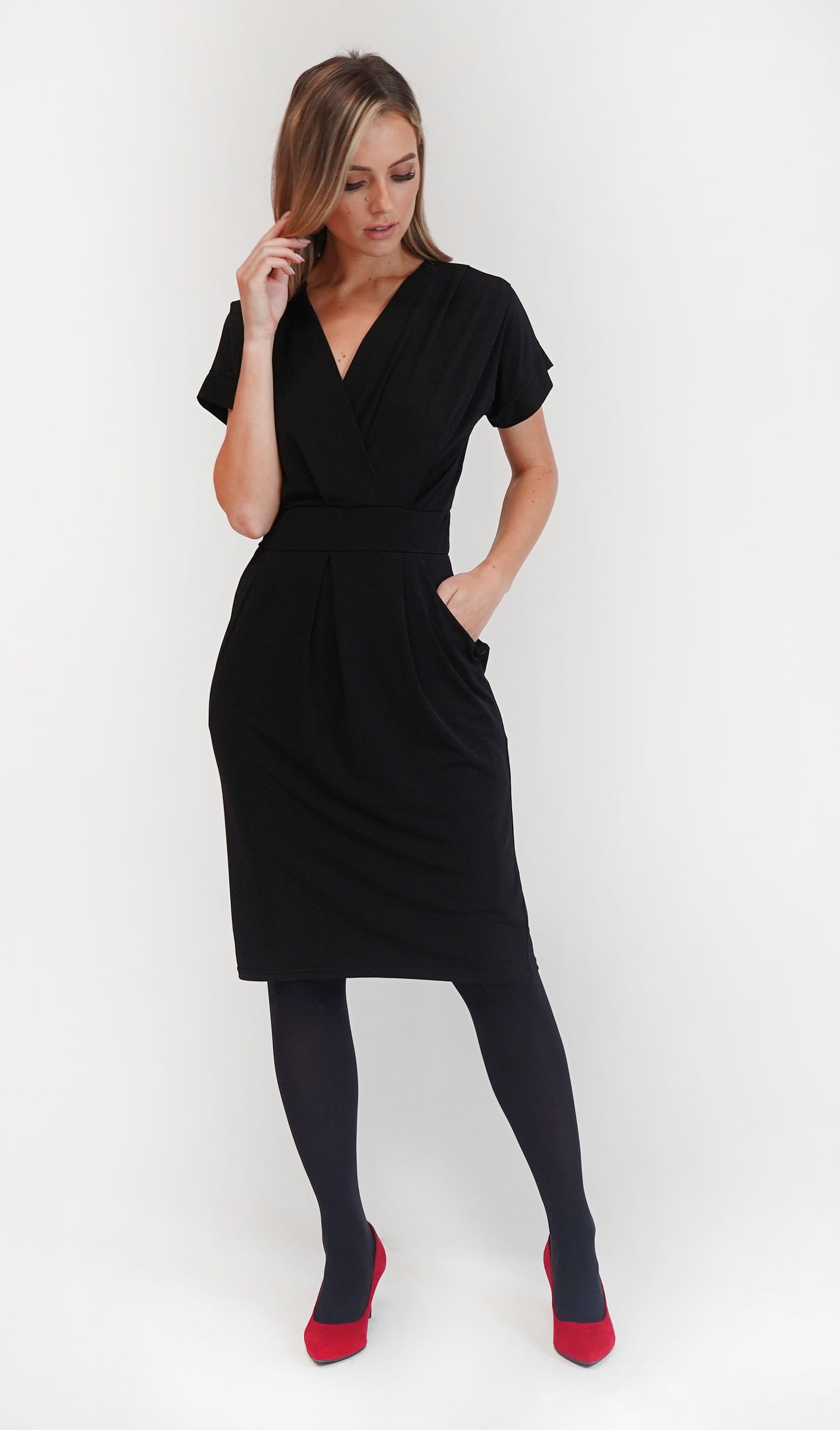 Black Pockets Dress