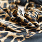 Leopard Scarf Black Trim