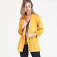 Ochre Suede Effect Drawstring Jacket