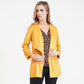 Ochre Suede Effect Drawstring Jacket