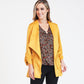 Ochre Suede Effect Drawstring Jacket