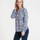 Blue Pattern Blouse-1