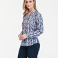 Blue Pattern Blouse-1