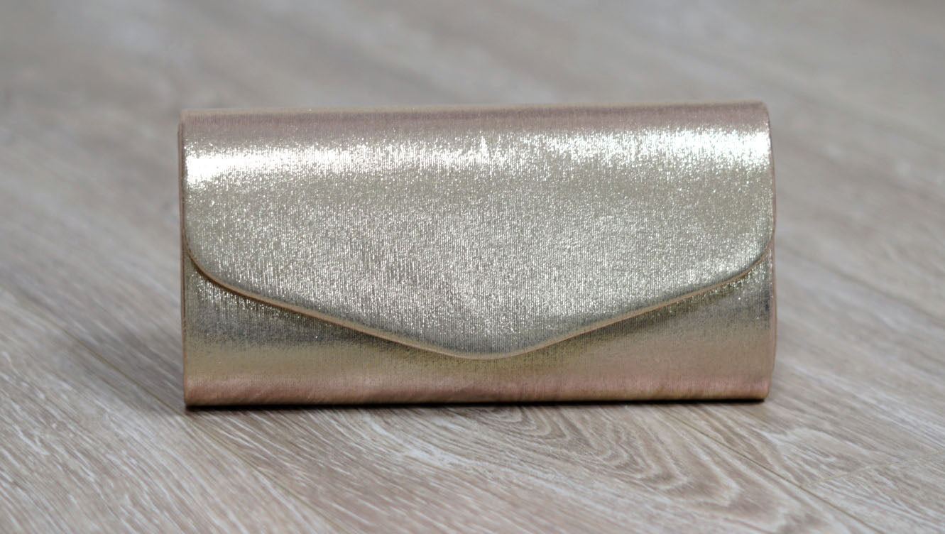 Gold Metallic Clutch