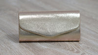 Gold Metallic Clutch