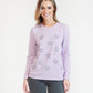 Lilac Star Studded Pullover