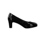 Black Patent Slim Court Shoe