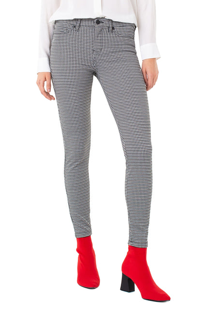 Cream & Black Houndstooth Leggings