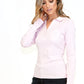 Pink Button Detail Polo Top-1