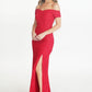 Red Sparkle Off The Shoulder Dress