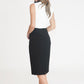 Black and White Two Tone High Neck Dress