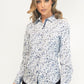 Blue/White Flower Print Shirt