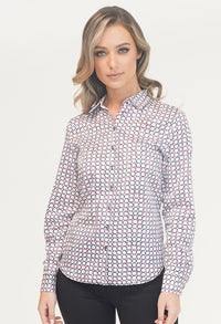 Pink and Purple Circle Print Shirt