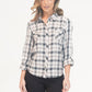 Navy and Pink Checked Shirt