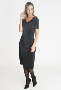 Black Spot Midi Dress