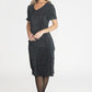 Black Spot Midi Dress