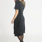 Black Spot Midi Dress