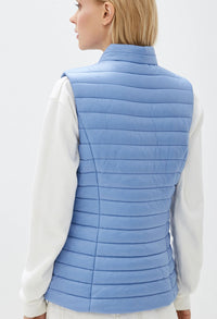 Blue Quilted Gilet