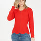 Red Zip Knit