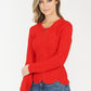 Red Zip Knit