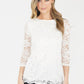 Off White Lace Top