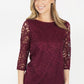 Wine Lace Top