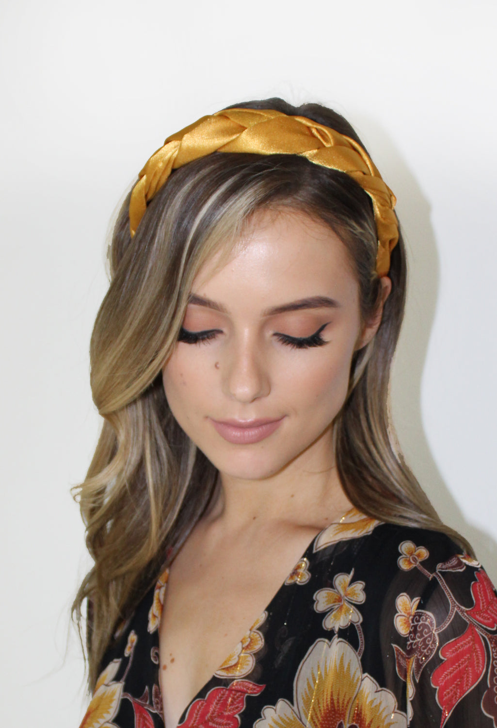 Mustard Satin Headband