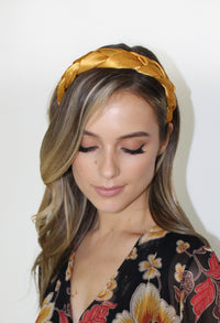 Mustard Satin Headband