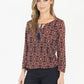 Bordeaux/Navy Design Top