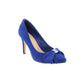 Cobalt Blue High Heel Court Show with Bow Detail