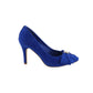 Cobalt Blue High Heel Court Show with Bow Detail