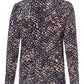 Snake Print Long-Sleeved Top