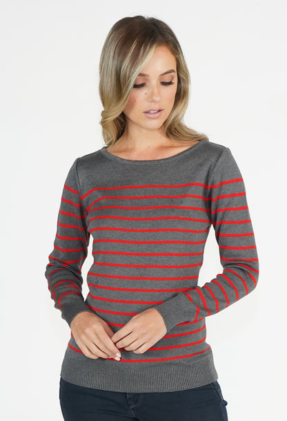 Stripe Pullover Top-1