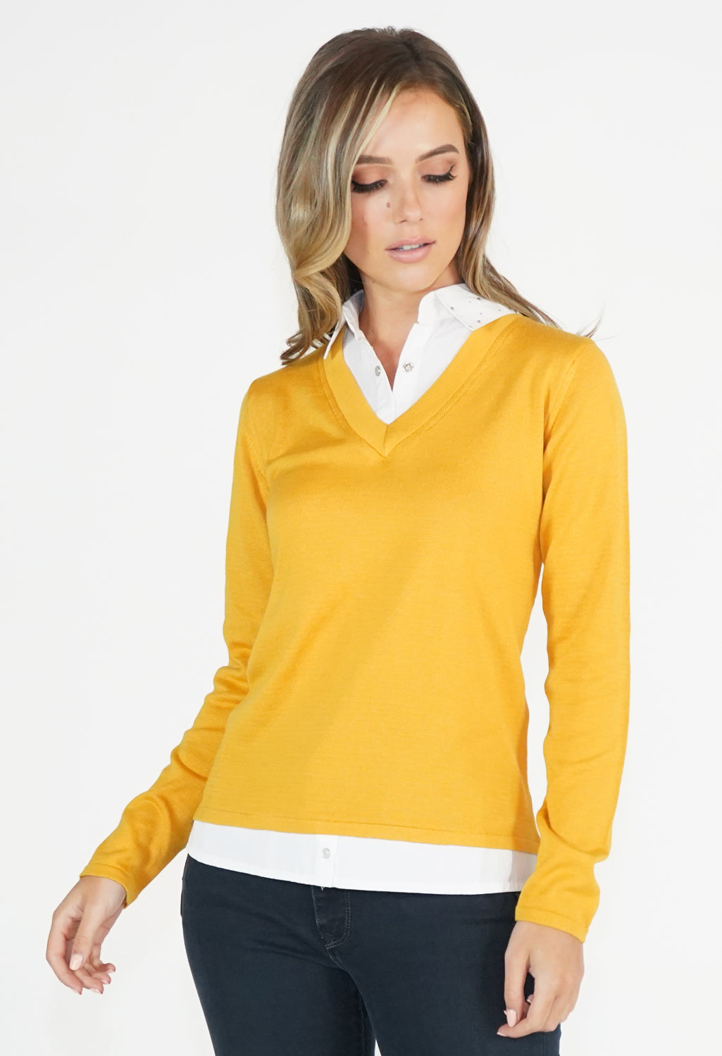 Yellow 2 in 1 Pullover