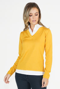 Yellow 2 in 1 Pullover