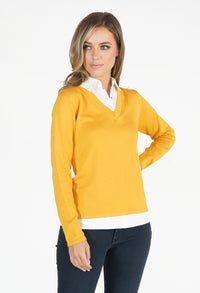 Yellow 2 in 1 Pullover