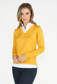 Yellow 2 in 1 Pullover