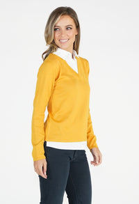 Yellow 2 in 1 Pullover