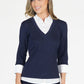 Navy Sparkle 2 in 1 Pullover