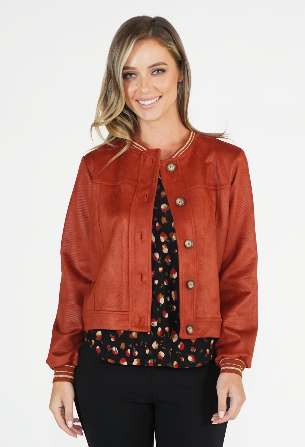 Rust Bomber Jacket