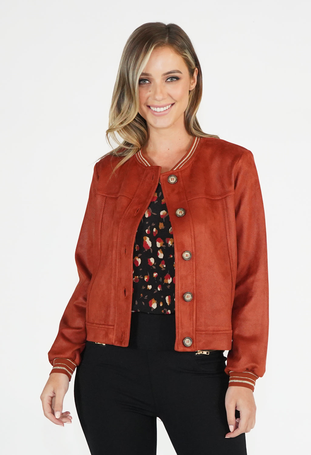 Rust Bomber Jacket