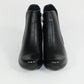 Black Block Heel Plain Boots