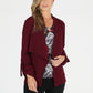 Burgundy Open Jacket