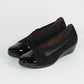 Black Low Wedge Elastic Grip Shoe