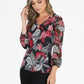 Red and Black Pattern Top